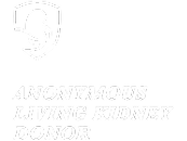 Badge of Honor logo with the text below reading 'ANONYMOUS LIVING KIDNEY DONOR'.